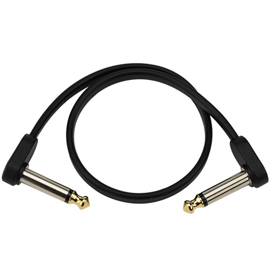 D'Addario Flat Patch Cable - Matching Right-Angle (1ft)