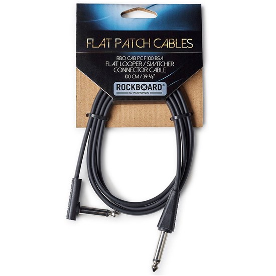 RockBoard Flat Looper/Switcher Connector Cable 100cm Black