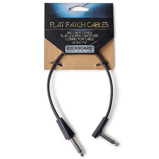 RockBoard Flat Looper/Switcher Connector Cable 20cm Black