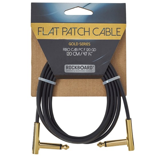 RockBoard Flat Patch Cable 120cm Gold