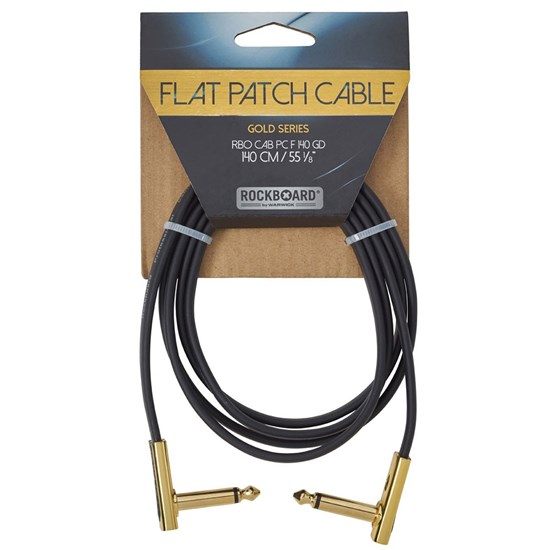 RockBoard Flat Patch Cable 140cm Gold