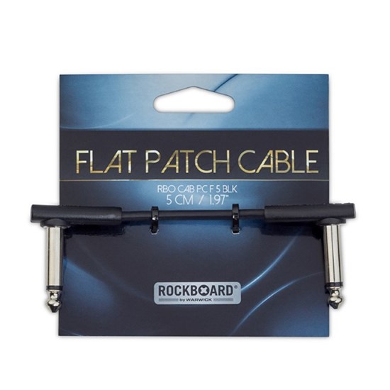 RockBoard Flat Patch Cable 5cm Black