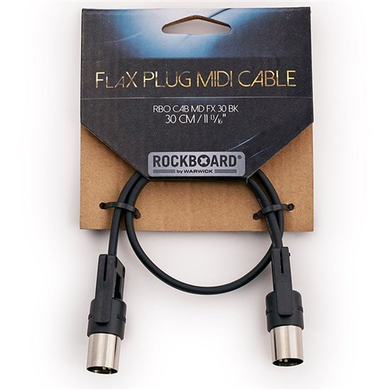 RockBoard FlaX Plug MIDI Cable 30cm Black