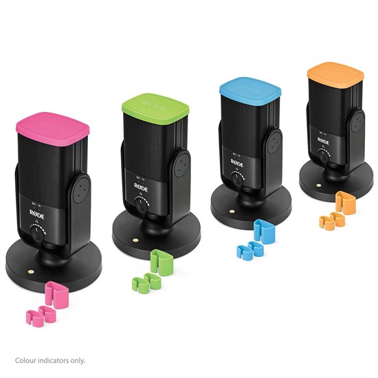 Rode Set of Coloured Identification Caps & Clips for 4x NT-USB Minis