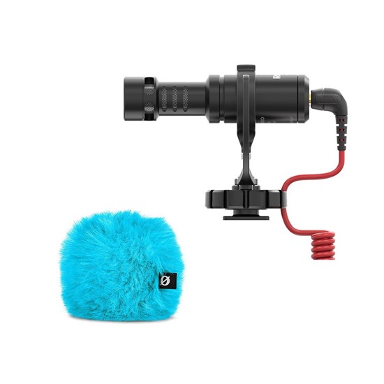 Rode VideoMicro Pack w/ VideoMicro Compact Mic & WS9 Deluxe Wind Shield (Blue)
