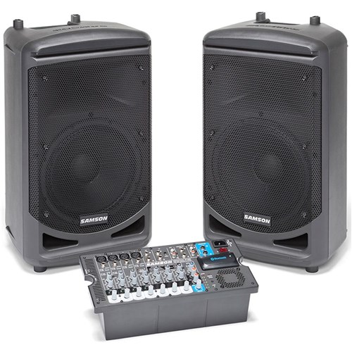 Samson Expedition XP1000 Portable PA w/ Bluetooth Includes 2 Speakers/Mixer