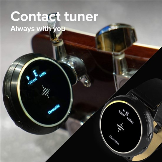 Soundbrenner Core Steel Smart Music Watch w/ dB Meter, Metronome & Tuner