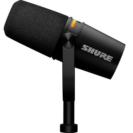 Shure Motiv MV7+ USB / XLR Dynamic Podcasting Microphone w/ LED Touch Panel (Black)