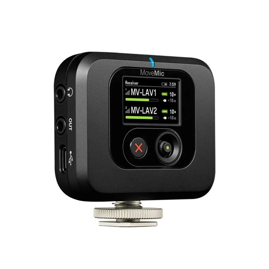 Shure MoveMic Wireless Microphone Receiver for Mobile Devices & Cameras