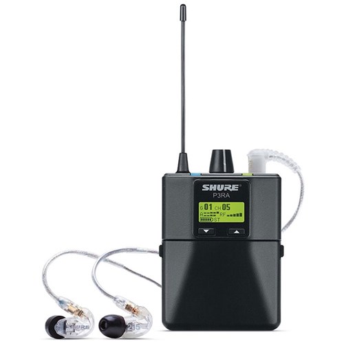 Shure PSM300 Wireless System w/ SE215-CL Earphones J10