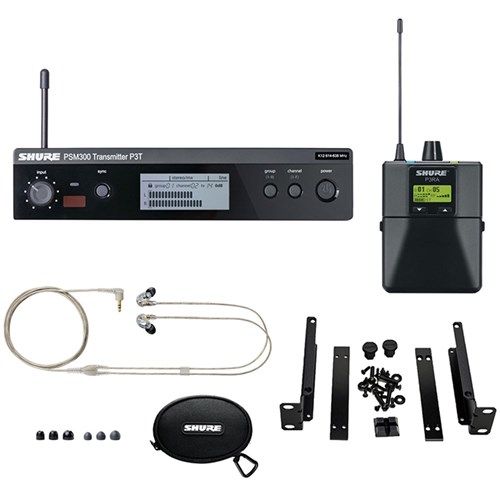 Shure PSM300 Wireless System w/ SE215-CL Earphones L19