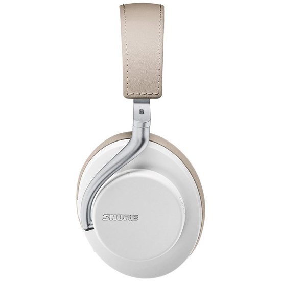 Shure Aonic 50 Wireless Noise Cancelling Headphones w Studio Quality Sound (White/Tan)
