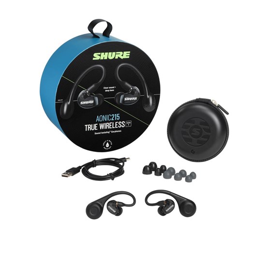 Shure Aonic 215 Gen 2 Sound Isolating True Wireless Earphones (Black)