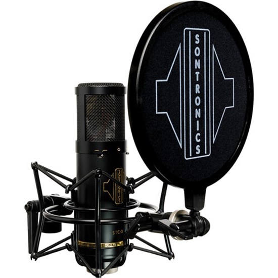 Sontronics STC2 Large Diaphragm Cardioid Condenser Microphone Pack (Black)