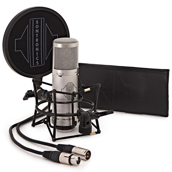 Sontronics STC3X 3-Pattern Condenser Microphone Plus Accessories Pack (Silver)