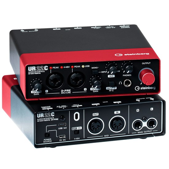 Steinberg UR22C Recording Pack (Red) | USB Audio Interfaces - Store DJ
