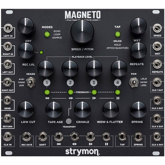 Strymon Magneto Four Head dTape Echo & Looper for Eurorack