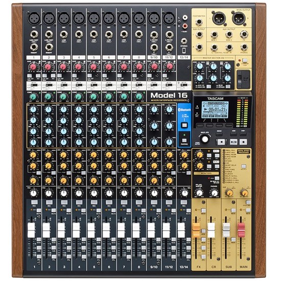 Tascam Model 16 Multitrack Recorder w/ Integrated USB Audio Interface & Analog Mixer