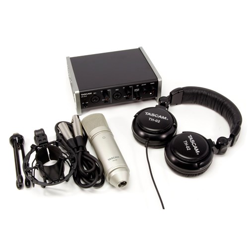 Tascam TrackPack 2x2 Podcast & Recording Pack w/ Interface, Mic & Headphones