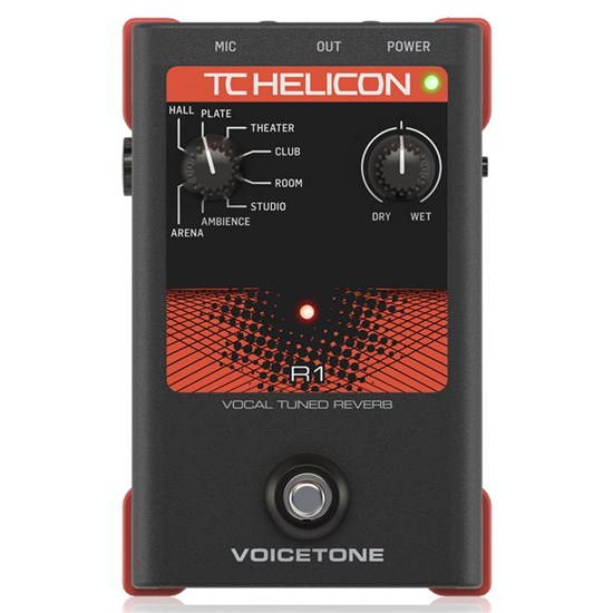 TC Helicon VoiceTone R1 Studio-Quality Live Vocal Reverb Pedal