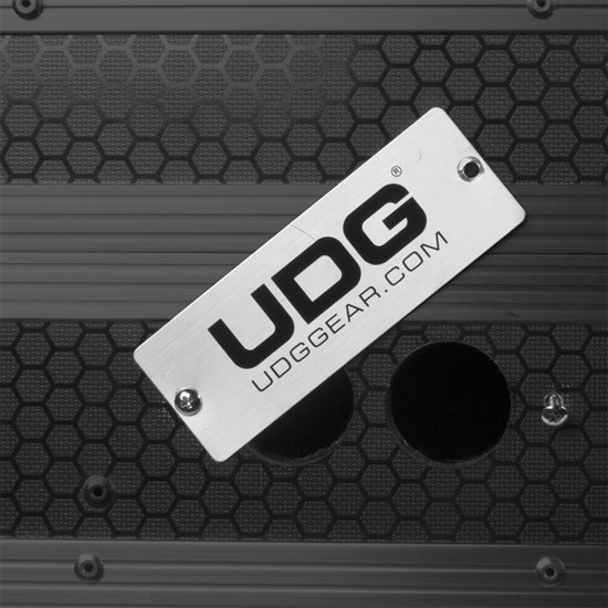 UDG Ultimate Flight Case Pioneer DDJ-FLX10 w/ Laptop Shelf & Wheels (Black)