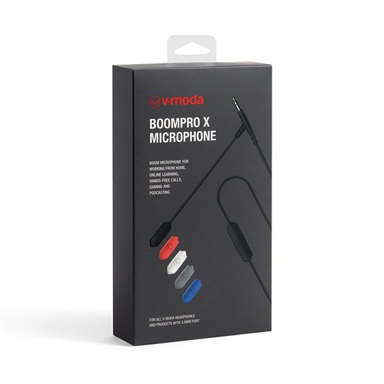 V-Moda BoomPro X Microphone w/ Uni-directional Mic For Enhanced Voice Clarity (Black)