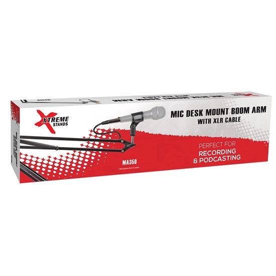 Xtreme MA350 Desktop Microphone Boom Arm w/ XLR Microphone Cable