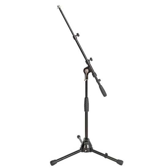 Xtreme Microphone Short Boom Stand - Heavy Duty w/ Fold-Away Tripod Legs (Black)