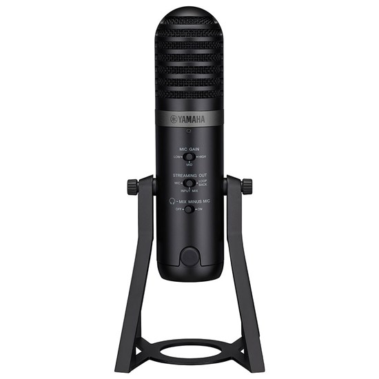 Yamaha AG01B USB Microphone for Live Streaming w/ High-Performance Mixer (Black)