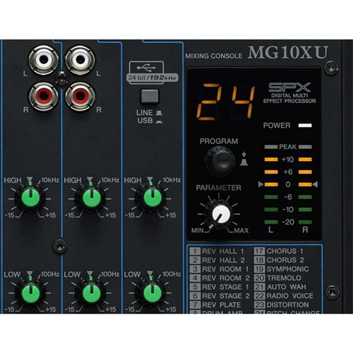 Yamaha MG10XU 10 Input Mixer w/ FX & USB Audio Interface (Knob Version)