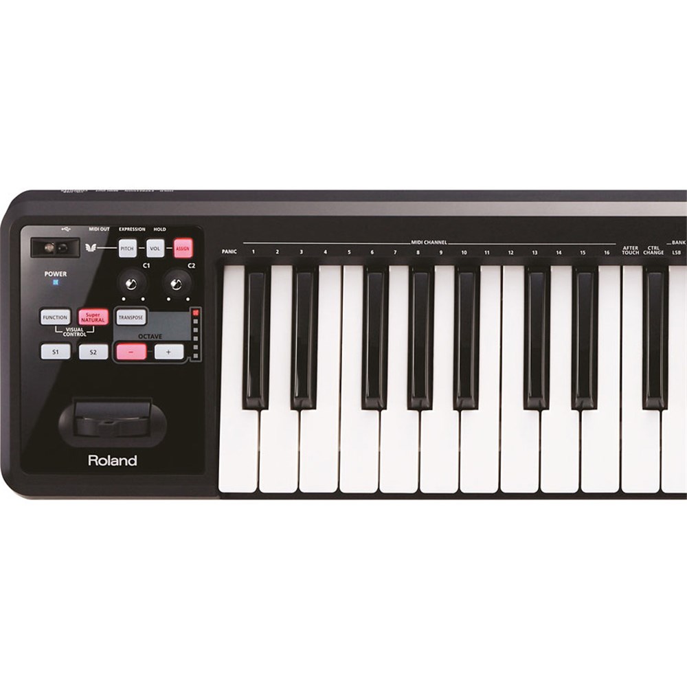Roland A-49 49-Key MIDI Keyboard Controller (Black) | MIDI Keyboards - Store DJ