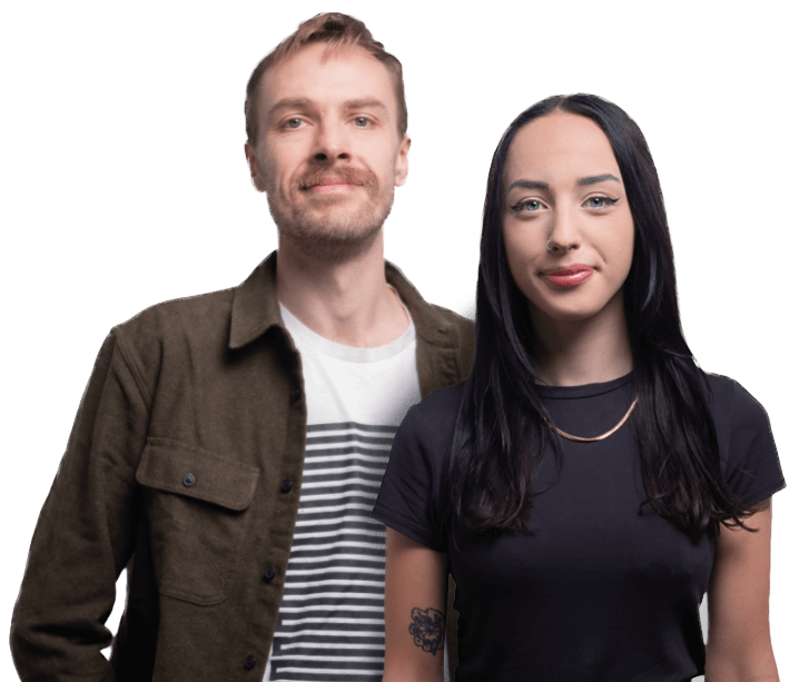 Two staff members