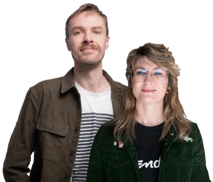 Two staff members